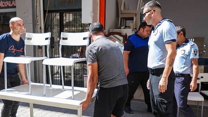 Karşıyaka’da zabıta gruplarından işgal kontrolü