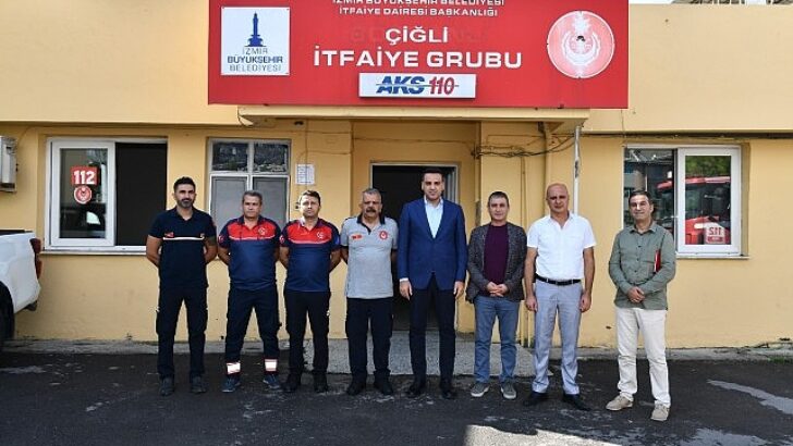 Lider Yıldız’dan Çiğli İtfaiyesine Manalı Ziyaret