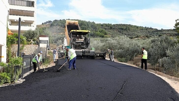 Mudanya’da yollar yenileniyor.