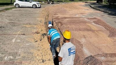 Şekerpınar’da 2 kilometre içme suyu sınırı yenilendi