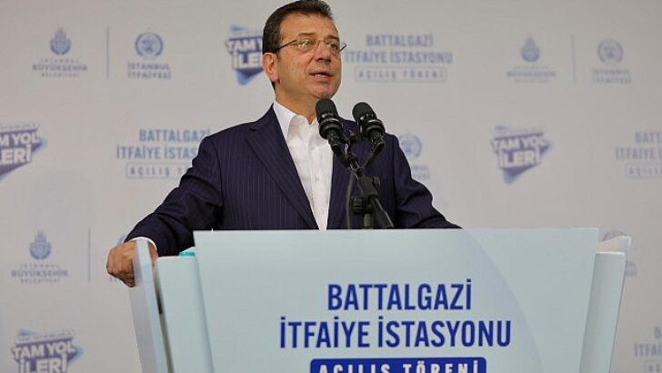 TBB ve İBB Başkanı Ekrem İmamoğlu, Sultanbeyli ve etraf ilçelere hizmet verecek Battalgazi Mahallesi İtfaiye İstasyonu’nu hizmete açtı