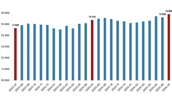 Tüik: Fiyatlı çalışan sayısı yıllık %3,4 arttı