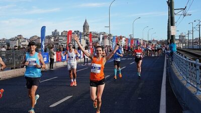 46. İstanbul Maratonu birincilere koşuyor.