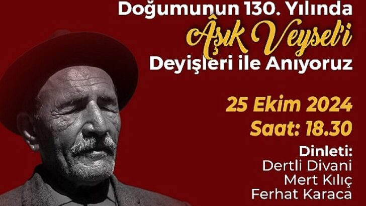 Aşık Veysel 130. Doğum Gününde Çankaya’da Anılacak