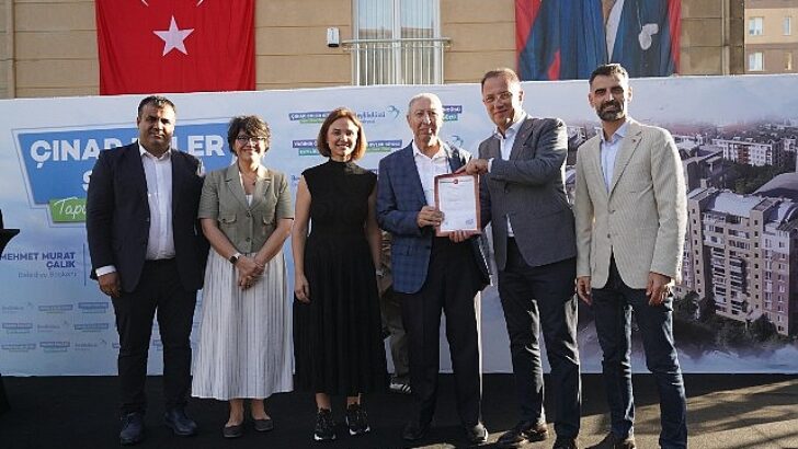 Çınar Meskenler Sakinlerinin Tapu Sevinci