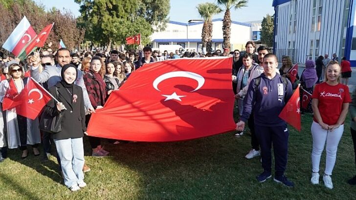 Ege Üniversitesinde, Cumhuriyet Bayramı coşkuyla kutlandı