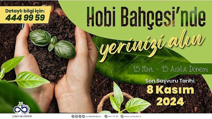 Hobi Bahçeleri Yeni Devir Müracaatları Başladı