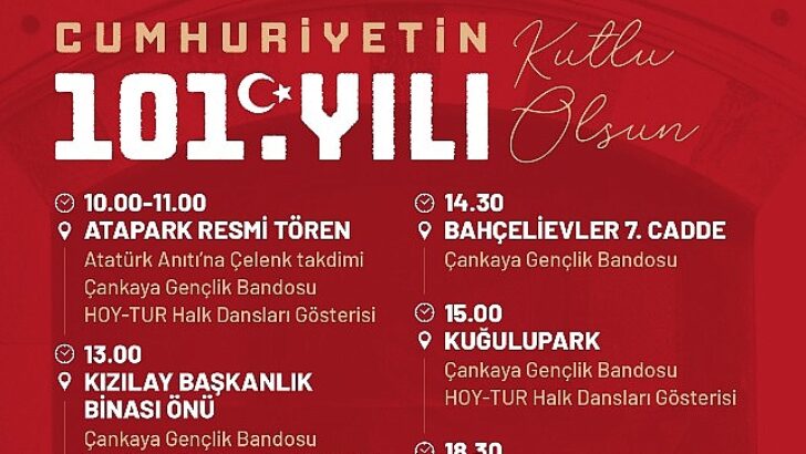 Hüseyin Can Güner: “Cumhuriyetimizin 101. yılında, cumhuriyetimizi yaşatma inancıyla Ceddimizin ebedi istirahatgahı Anıtkabir’deyiz.”