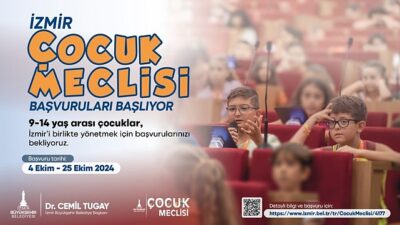 İzmir Çocuk Meclisi müracaatları başlıyor