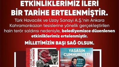 Karşıyaka’da konser ve merasimler ertelendi