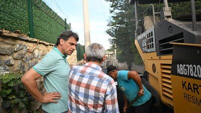 Kartepe pırıl pırıl asfalta kavuşuyor.