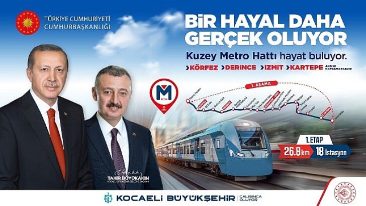 Kuzey Metro Çizgisi için şantiye çalışmaları başladı