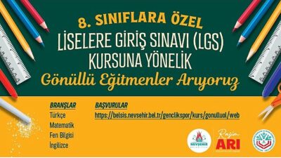 LGS kursları için gönüllü eğitmen başvuruları başladı