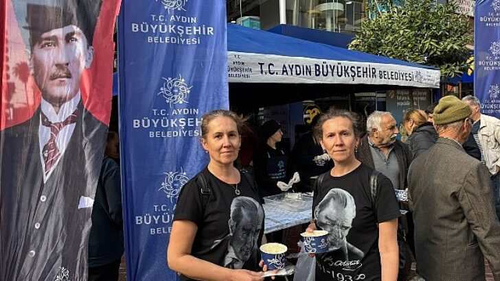 Aydın Büyükşehir Belediyesi Ulu Başkan Gazi Mustafa Kemal Atatürk İçin 17 İlçede Hayır Gerçekleştirdi