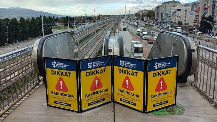 İzmit’teki yürüyen merdiven 2 gün kapalı olacak