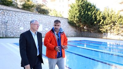 Mudanya havuzu kışa hazırlanıyor.