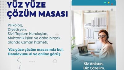 Muğla Büyükşehir Belediyesi’nden Dijital Hizmet Atağı Yüz Yüze Tahlil Masası Projesi