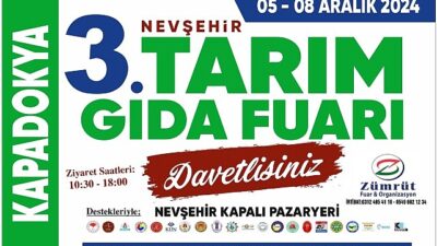 Nevşehir Kapadokya Tarım Ekipmanları, Besin ve Hayvancılık Fuarı için hazırlıklar tamam.