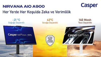 Türkiye’nin Dayanıklılık Sertifikasına Sahip Birinci Bilgisayarı Casper AIO A900 Satışa Çıktı!
