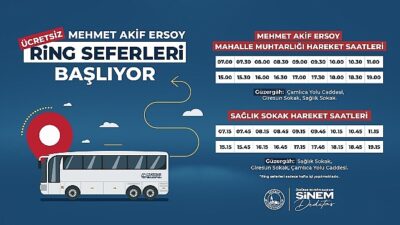 Üsküdar Mehmet Akif Ersoy Mahallesi ring seferleri başlıyor