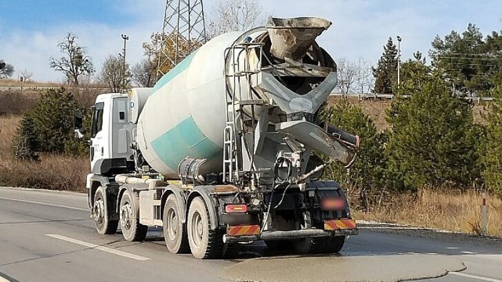 Yola beton döken beton mikserine 106 bin TL ceza