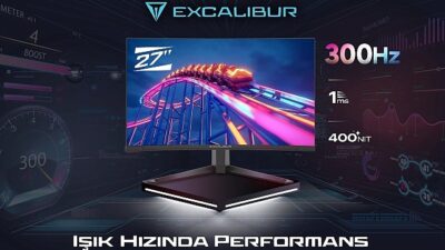 300 Hz Kategorisinde Birincilere İmza Atan Yeni Excalibur 27″ Curved Gaming Monitör Satışa Çıktı!