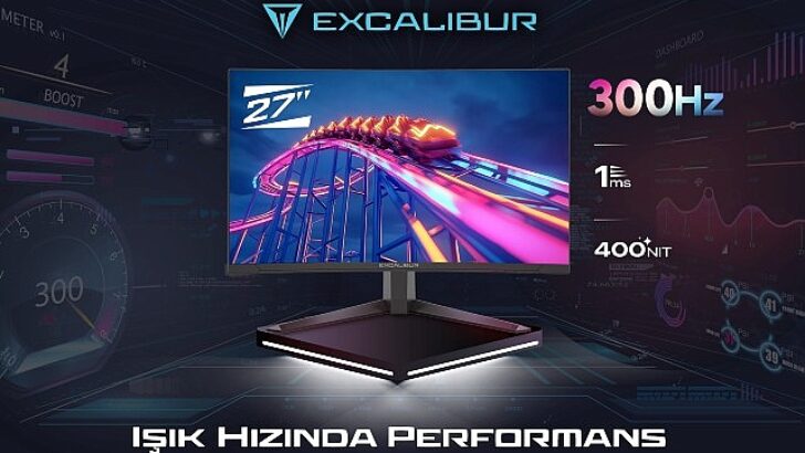 300 Hz Kategorisinde Birincilere İmza Atan Yeni Excalibur 27″ Curved Gaming Monitör Satışa Çıktı!