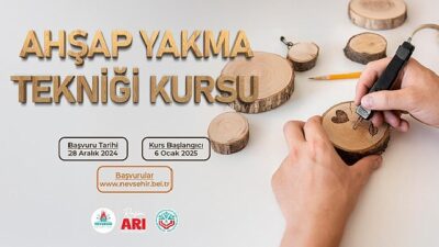 Ahşap Yakma Tekniği Kursu Başlıyor