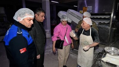 Bornova’da fırınlara gece kontrolü: Lider Eşki alanda