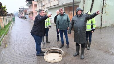 Büyükşehir ve MASKİ Takımları Şiddetli Yağışa Karşı Alanda