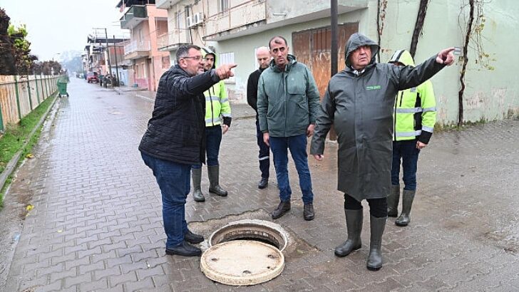 Büyükşehir ve MASKİ Takımları Şiddetli Yağışa Karşı Alanda