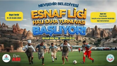 Esnaf Ligi Halı Saha Futbol Turnuvası Düzenlenecek