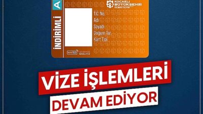 İndirimli Kocaeli Kartları için vize uyarısı