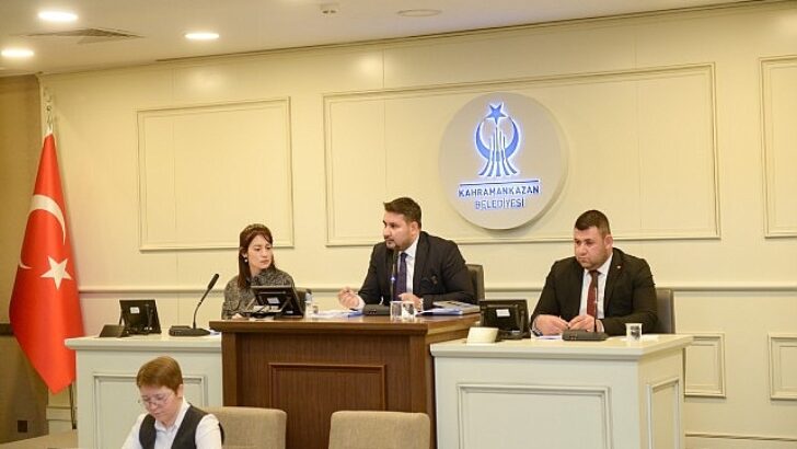 Kahramankazan Belediyesi 2024 Yılı Aralık Ayı Olağan Meclis Toplantısı, Kahramankazan Belediye Başkanı Selim Çırpanoğlu başkanlığında gerçekleşti.