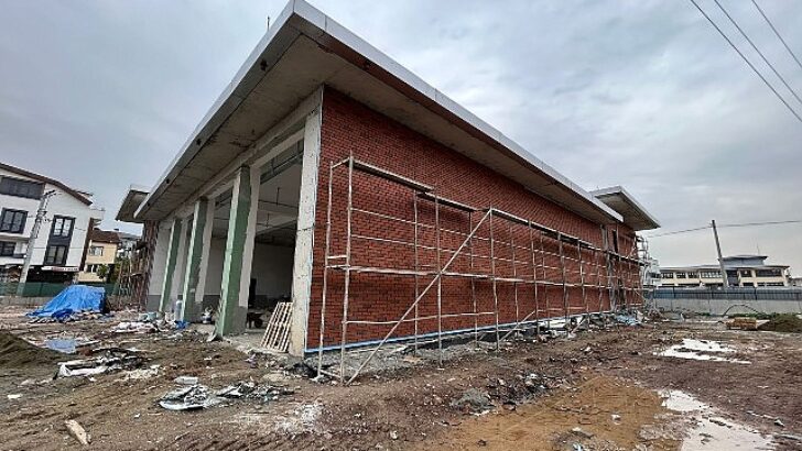 Kartepe İtfaiye binasında çalışmalar sürüyor