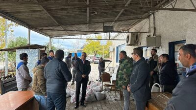 Lider Topaloğlu’ndan belediye çalışanına teşekkür ziyareti