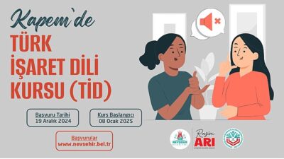 Nevşehirli Vatandaşlar için “Türk İşaret Dili” Kursu Açılacak