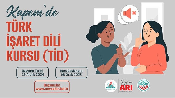 Nevşehirli Vatandaşlar için “Türk İşaret Dili” Kursu Açılacak