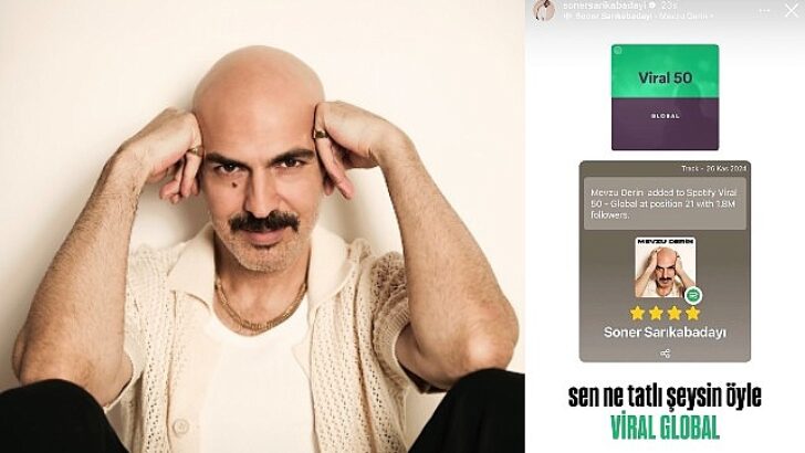 Soner Sarıkabadayı’nın Yeni Şarkısı ‘Mevzu Derin’ Global Viral Listelerde!