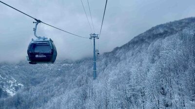 Teleferik keyfi kaldığı yerden