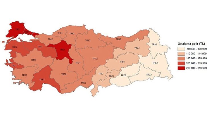 Tüik: En yüksek gelir kümesinin toplam gelirden aldığı hisse %48,1 oldu