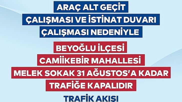 Beyoğlu’nda yol ve etraf düzenlemesi başlıyor