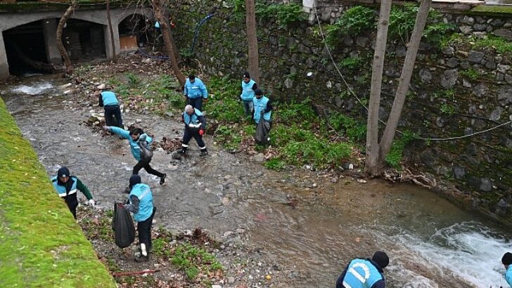 Büyükşehir ve MASKİ’den Çaybaşı Deresi’nde Hummalı Çalışma