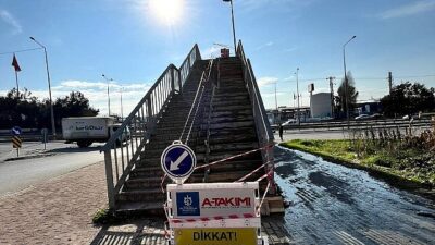 Büyükşehir’den Gebze’de üst geçit tadilatı