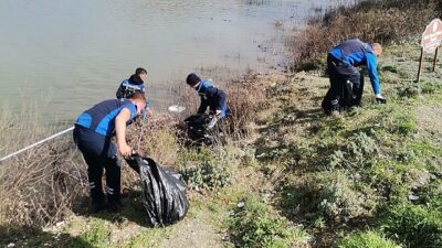 Büyükşehir’den Ula Göleti’nde Kapsamlı Etraf Paklığı