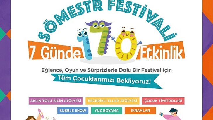 Çeşme Belediyesi’nden çocuklara renkli Sömestr Festivali!