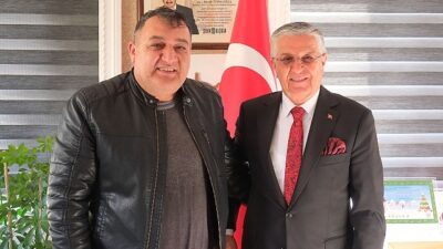 Emekli olan çalışanlardan Lider Topaloğlu’na veda ziyareti
