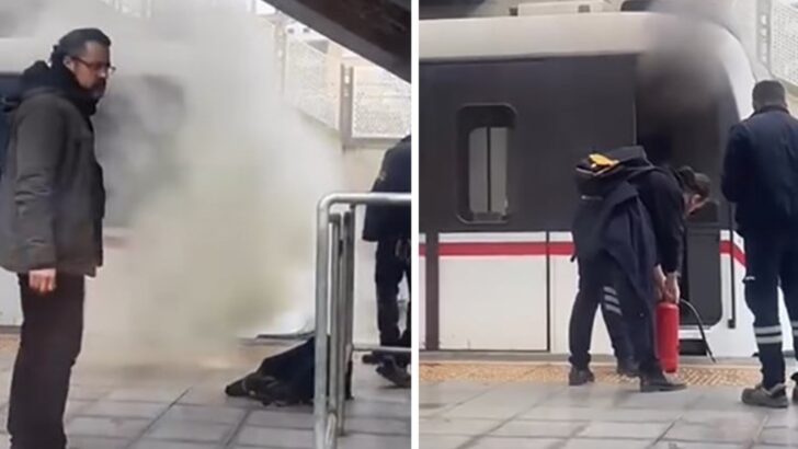 İzmir metrosunda panik anları! Bir anda dumanlar yükseldi, yolcular tahliye edildi