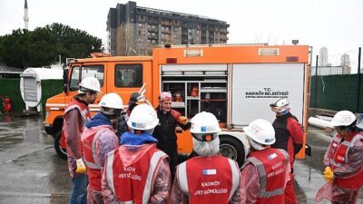 Kadıköy Belediyesinden Zelzele Tatbikatı