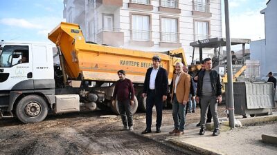 Kartepe İstasyon Mahallesi’ne 280 Ton Asfalt Serildi